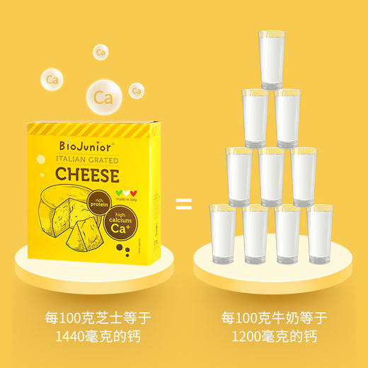 碧欧奇调味芝士粉进口宝宝拌饭奶酪辅食补钙儿童食用面条调料10g*10 商品图1