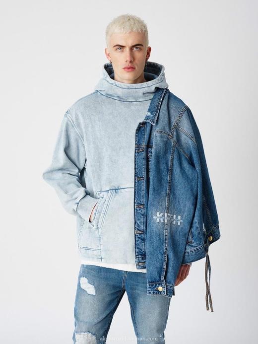 点此购买 kith男女潮牌蓝色牛仔外套 十一162142 商品图2