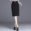 上海旗袍厂MYX-LD-92095新款高腰中长款包臀裙半身裙秋冬女开叉过膝长包裙显瘦一步裙 商品缩略图1