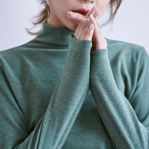 【买一送一 】双面德绒半高领打底衫  阳离子自发热面料 亲肤舒适 穿搭无忧◆ 商品图4