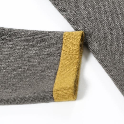 【半价款】METTE羊绒世家秋冬女士半高领100%山羊绒衫拼接保暖毛衣 商品图7