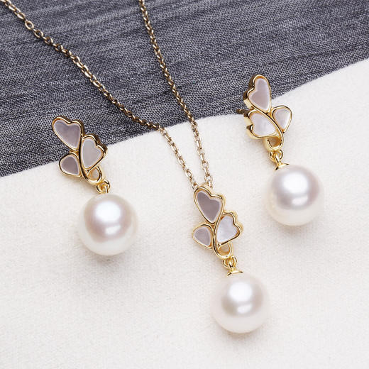 【芸艺美学馆】贝壳花珍珠银饰（耳饰/项链） 商品图3