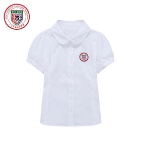 武汉一土幼稚园女孩短袖衬衫*