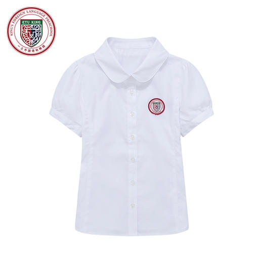 武汉一土幼稚园女孩短袖衬衫* 商品图0