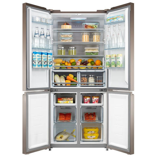 515升 十字对开门无霜冰箱多维智能双变频 急速净味bcd-515wgpm极地金