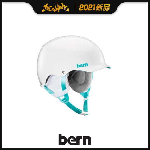 2021 BERN Asian Fit Team Muse Gloss White 亮白色 M 商品图0