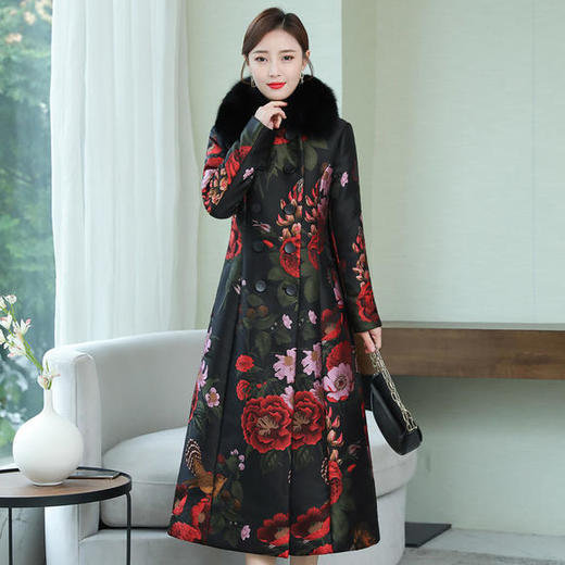 AHM-nry6325秋冬新款时尚收腰显瘦毛领棉袄外套 商品图1