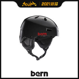 2021 BERN Asian Fit Team Macon Gloss Black 亮黑色 M
