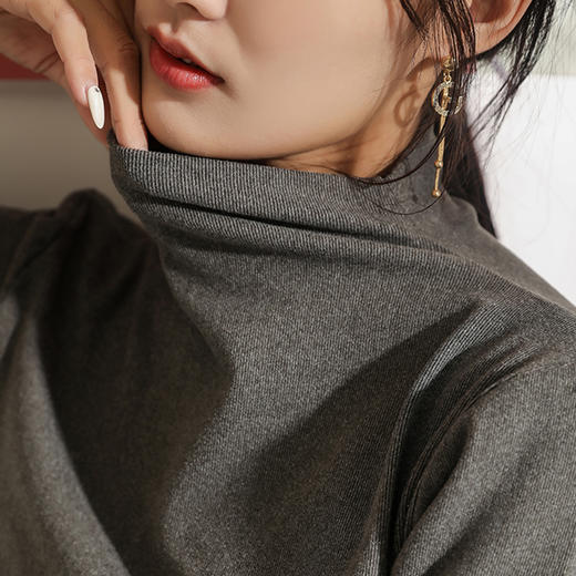 【买一送一 】双面德绒半高领打底衫  阳离子自发热面料 亲肤舒适 穿搭无忧◆ 商品图0