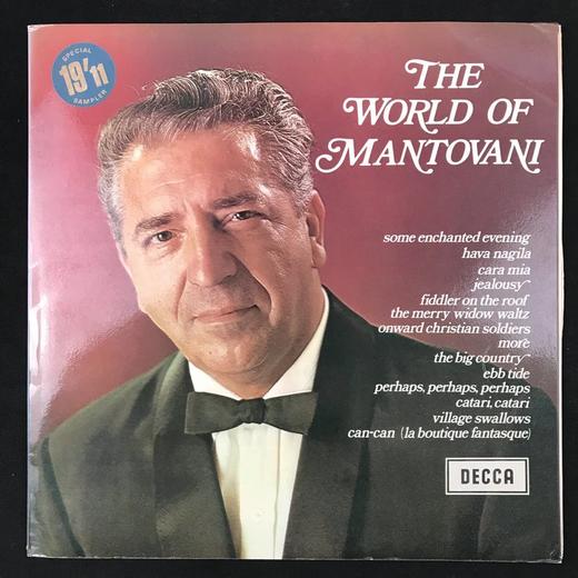 LP黑胶唱片 曼托瓦尼及乐队演奏作品 曼托瓦尼指挥 汉默斯坦《一个迷人的夜晚》、特拉帕尼、苏利文等作曲家作品 商品图0