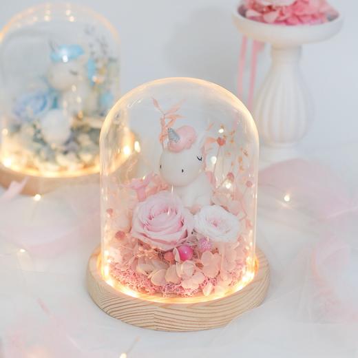 【芸艺美学馆】可爱独角兽永生花灯 商品图0