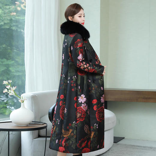 AHM-nry6325秋冬新款时尚收腰显瘦毛领棉袄外套 商品图2