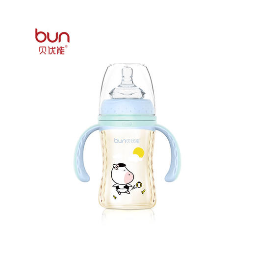 贝优能喝护型带柄自动宽口PPSU奶瓶180ml 商品图0