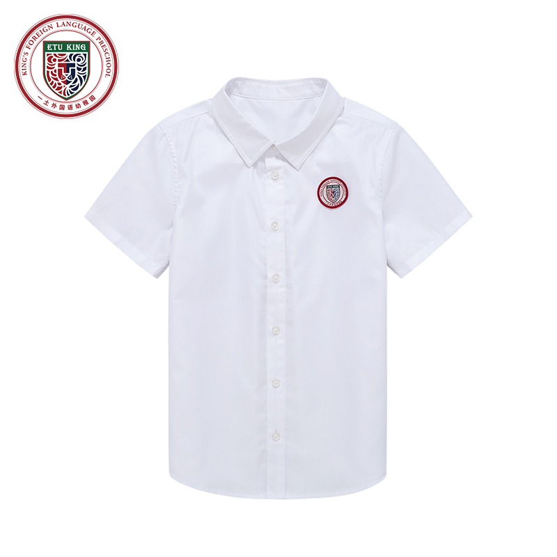 武汉一土幼稚园男孩短袖衬衫*