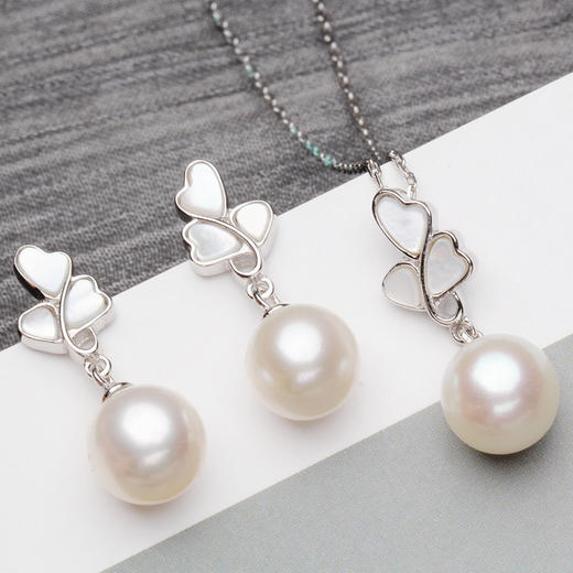【芸艺美学馆】贝壳花珍珠银饰（耳饰/项链） 商品图0