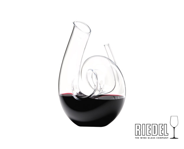 Riedel 奥地利醴铎 手工吹制醒酒器 DECANTER CURLY CLEAR