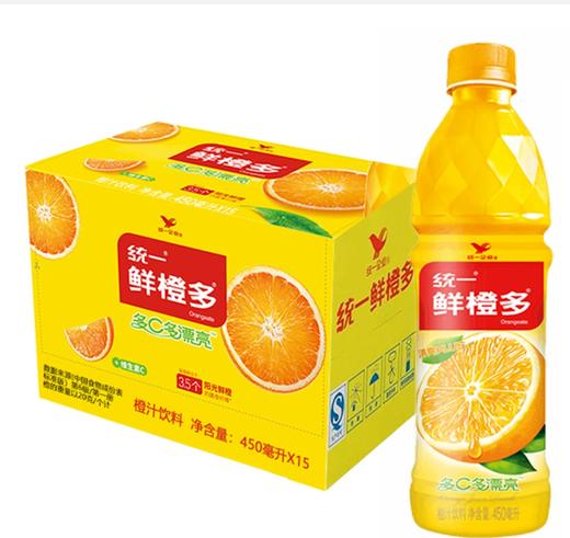 统一鲜橙多   450ml*15瓶/件 商品图0