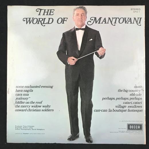 LP黑胶唱片 曼托瓦尼及乐队演奏作品 曼托瓦尼指挥 汉默斯坦《一个迷人的夜晚》、特拉帕尼、苏利文等作曲家作品 商品图1