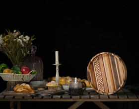 【守拙坊】寄木细工拼花圆盘