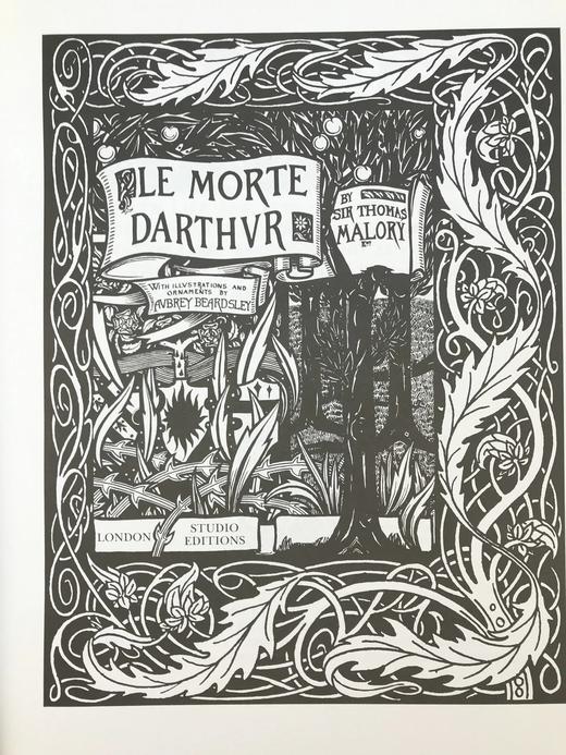 比亚兹莱经典插图 马洛礼《亚瑟王之死》（1992） 精装大16开带书匣 商品图3