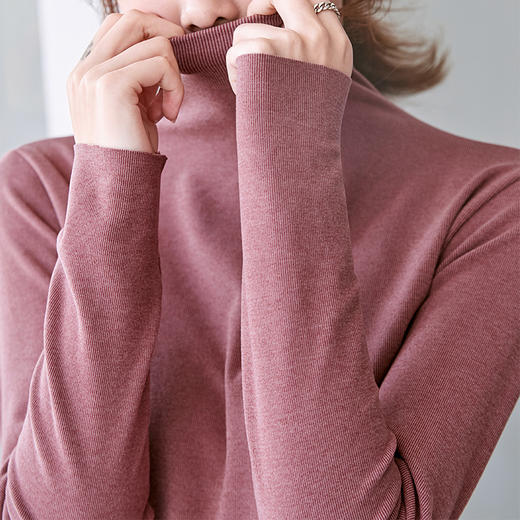 【买一送一 】双面德绒半高领打底衫  阳离子自发热面料 亲肤舒适 穿搭无忧◆ 商品图5