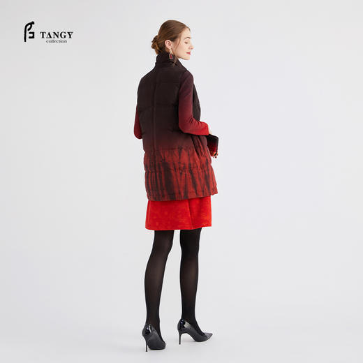 TANGY Collection / 天意精品 情善系列 莨绸手工扎染羽绒马甲 商品图1