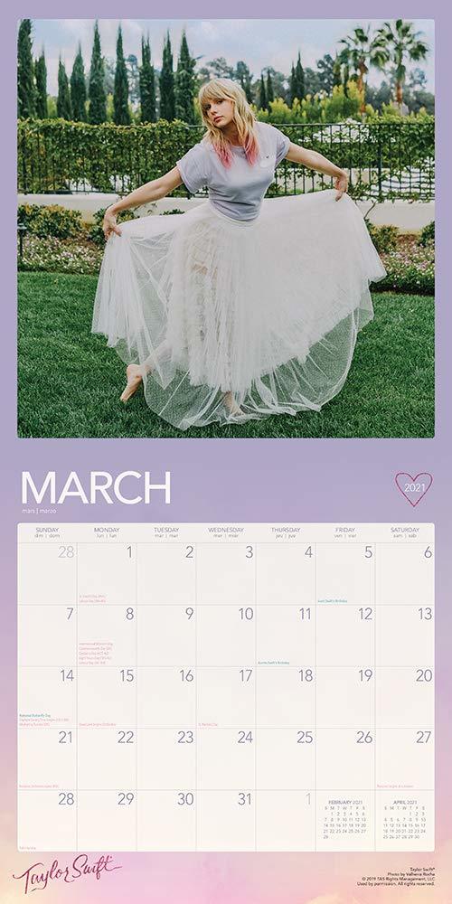 日历馆：英文原版正版国际巨星Taylor Swift 霉霉2021年挂历 商品图2