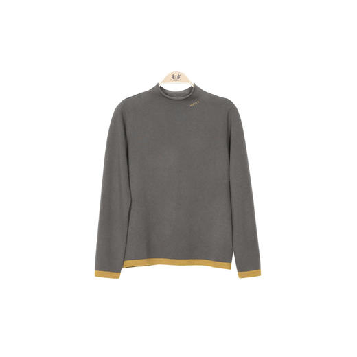 【半价款】METTE羊绒世家秋冬女士半高领100%山羊绒衫拼接保暖毛衣 商品图8