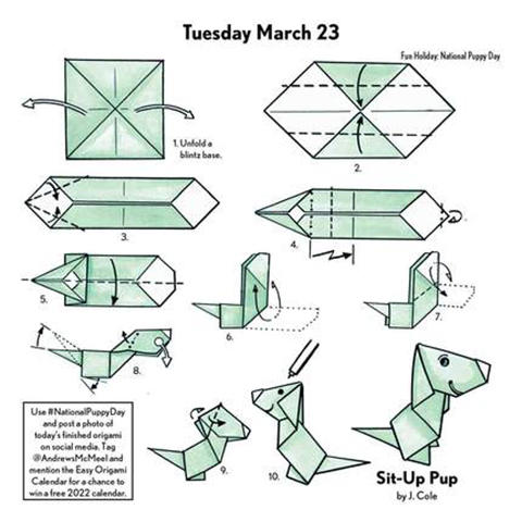 日历馆:英文原版《简易折纸2021年日历》每天一页 含教程与纸张 新年礼物 日本折纸艺术 Easy Origami 2020 Day-to-Day Calendar 办公室桌面 商品图3