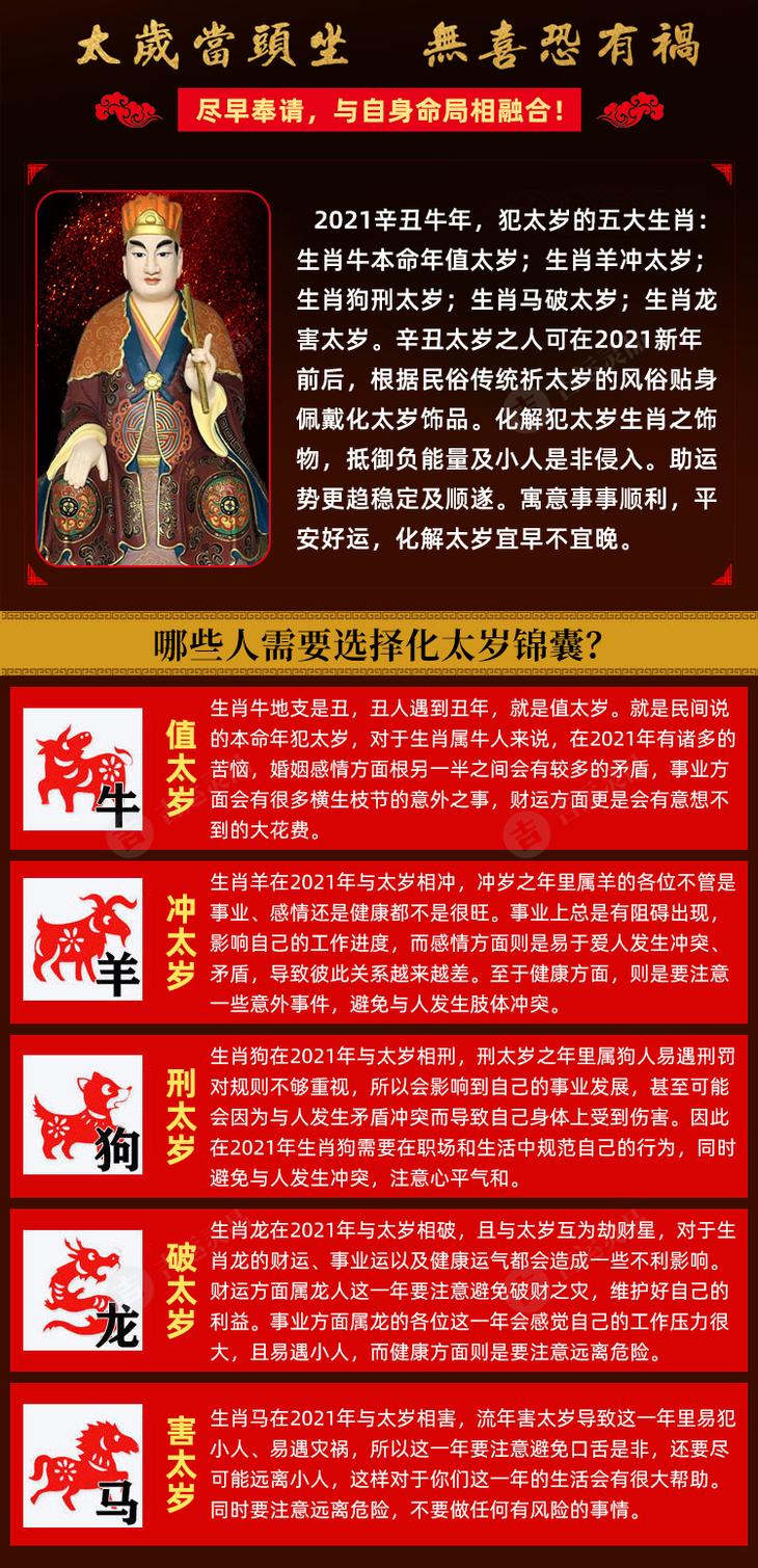 2021年化太岁锦囊03转祸为安化解阻碍庇佑平安强力化太岁旺上加旺多重