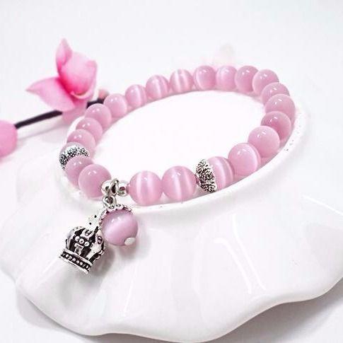 水晶珍珠皇冠精美手链 商品图0