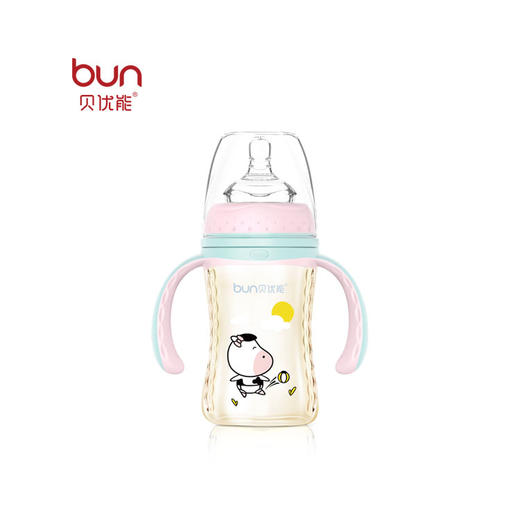 贝优能喝护型带柄自动宽口PPSU奶瓶180ml 商品图1