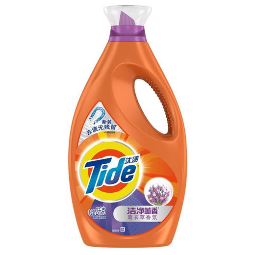 汰渍洁净薰香薰衣草柔香高效能洗衣液2kg 商品图0