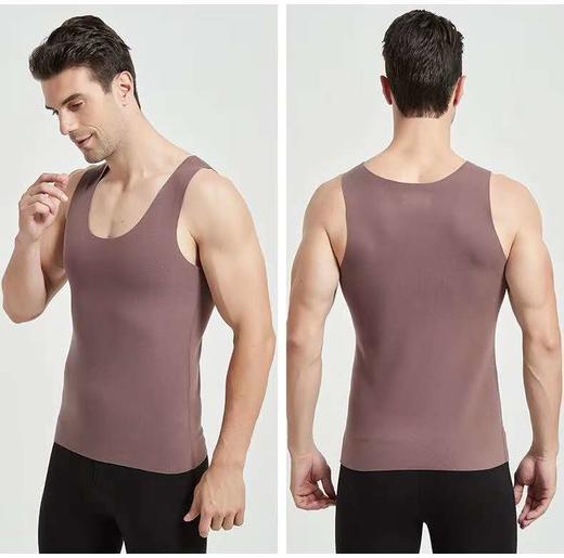 竹纤维男士羊毛保暖背心1614 商品图2