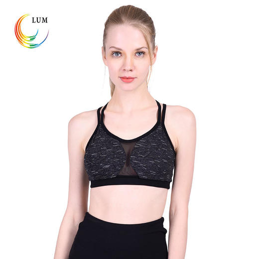 露檬瑜伽服运动文胸抗震隆胸无钢圈运动BRA含胸垫LUM8131 商品图3