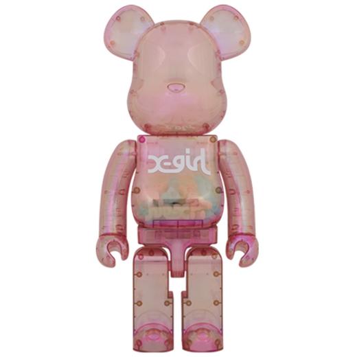Bearbrick X-girl粉色400%+100% 商品图1