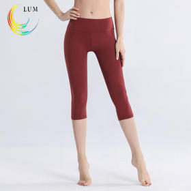 LUM79001露檬瑜伽新款魅影系列裸感瑜伽七分裤