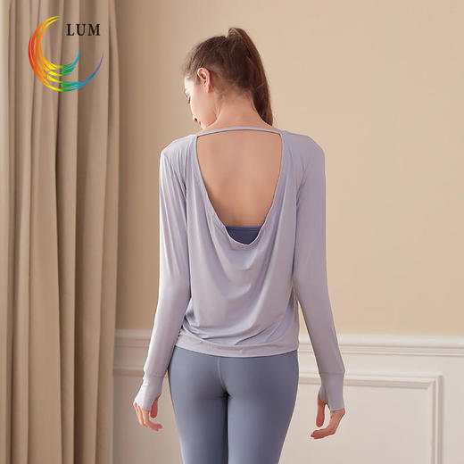 LUM39006露檬2020瑜伽长袖罩衫 商品图2