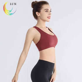 露檬瑜伽裸感系列瑜伽BRA（含胸垫）LUM19109