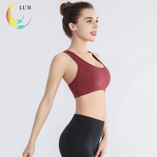 露檬瑜伽裸感系列瑜伽BRA（含胸垫）LUM19109 商品图0