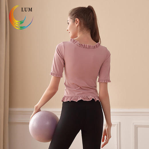 LUM39663露檬2020百褶款瑜伽中袖 商品图2