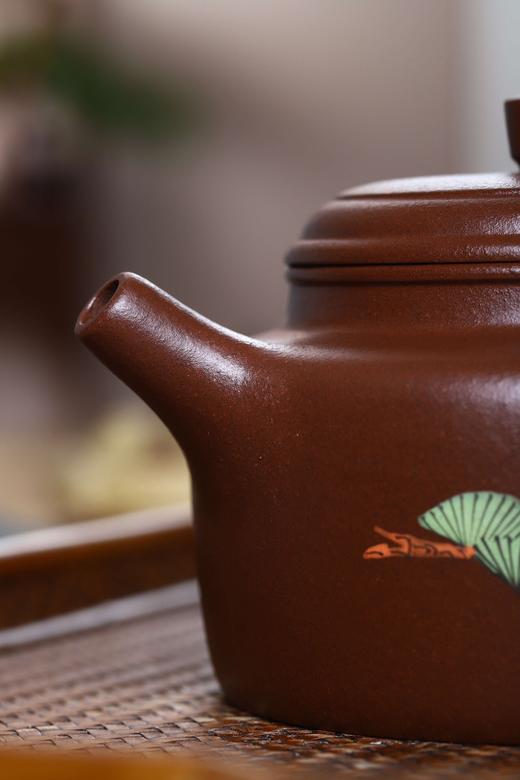 【松鹤延年套组】泥料：老紫泥 容量：320&50cc 作者：成梅英（国助） 商品图1