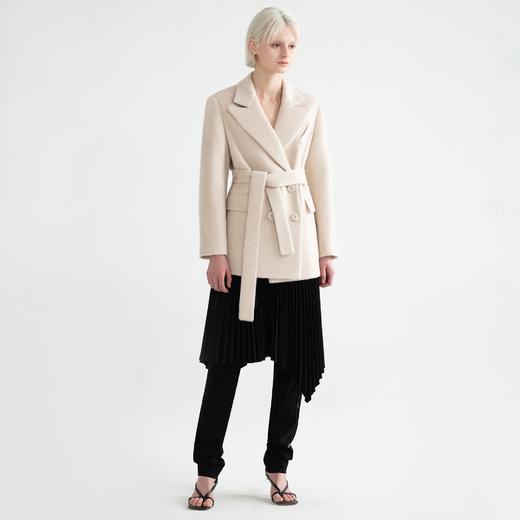 双排扣短款呢子大衣 商品图0