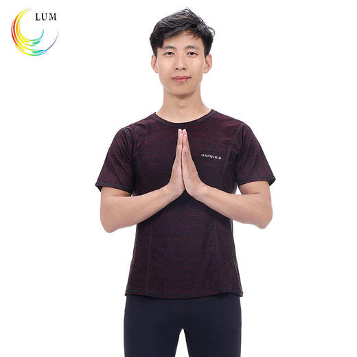 LUM8870露檬男士瑜伽服短袖 商品图3