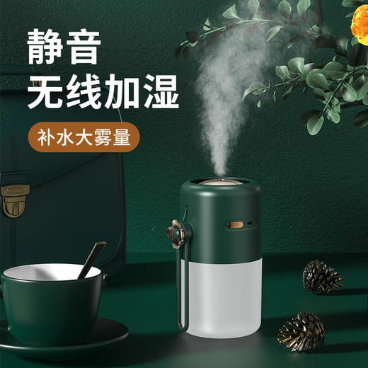 【高颜值小夜灯加湿器】迷你加湿器 照明加湿两用神器 纳米雾化无噪音 两档调节 空气喷雾加湿 还能当小夜灯 商品图0