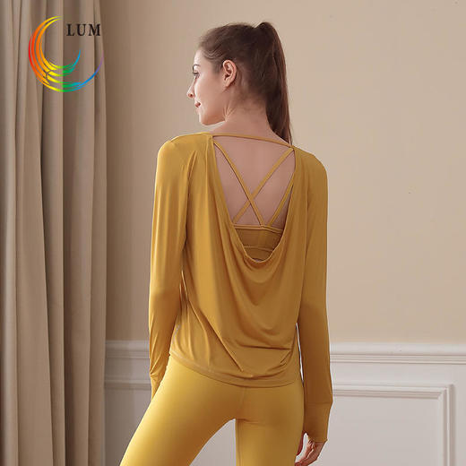 LUM39006露檬2020瑜伽长袖罩衫 商品图3