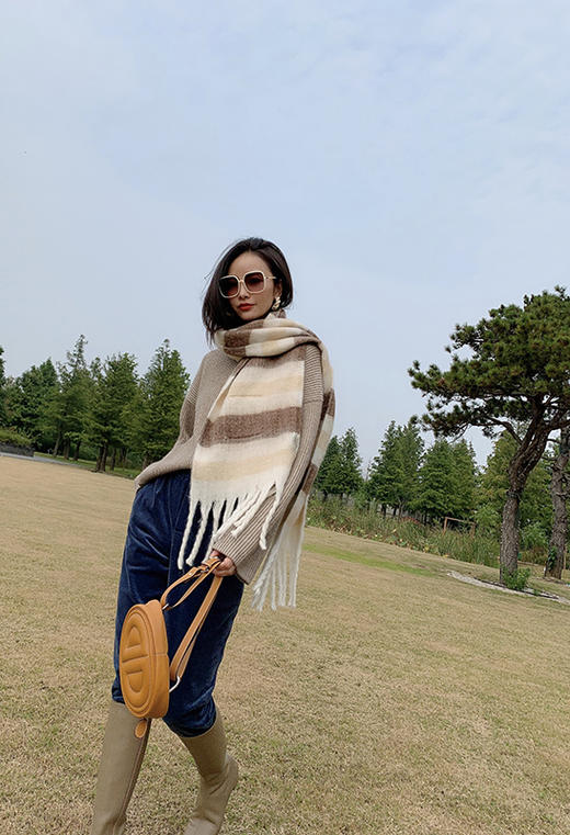 Y THS ance 彩虹围巾 8色可选 CT768-1017 商品图3