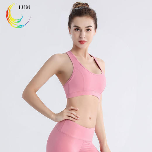 露檬瑜伽裸感系列瑜伽BRA（含胸垫）LUM19109 商品图1