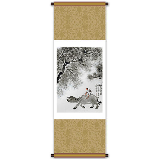 侯志明《可染双绝图》68*100cm*2 山水竖幅作品 办公室/客厅/书房挂画 商品图4