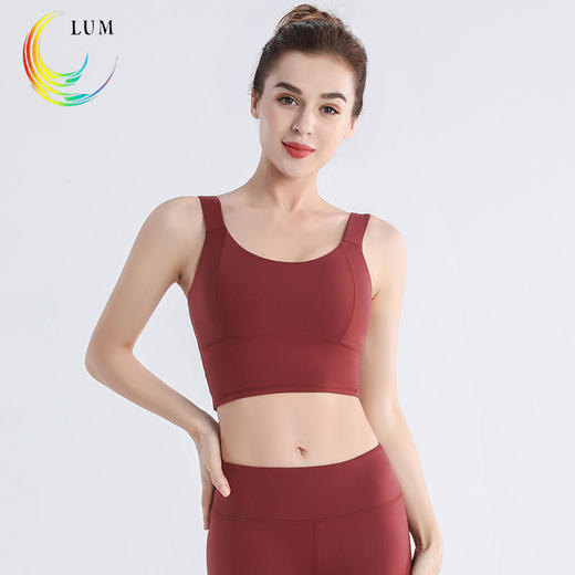 露檬瑜伽裸感系列瑜伽背心短款瑜伽背心（含胸垫）29102 商品图1